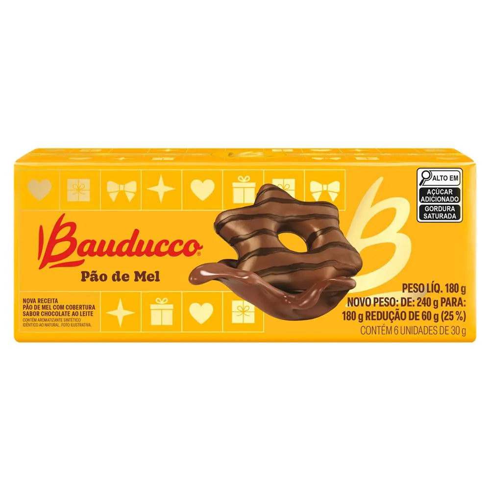 Pão de Mel Especial Bauducco 180g | 32 unidades